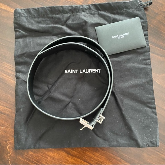 YSL 65cm length grey belt - Picture 3 of 6